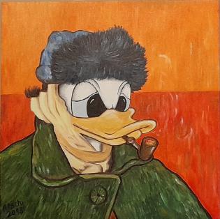 Vincent van Duck   40x40 cm