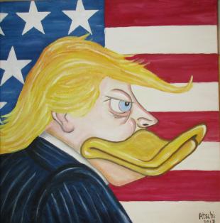 Donald Dumb   40x40 cm