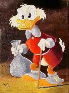 young Scrooge   50 x 60 cm