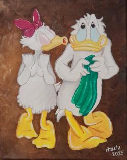 Kiss me Donald   30 x 24 cm