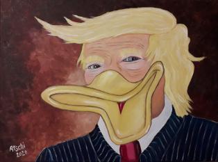 Donald Dumb the the convicted criminal  30x40 cm